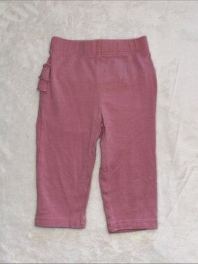 First impressions Girls Mauve Pink Stretch Leggings ruffle bum 3-6 months